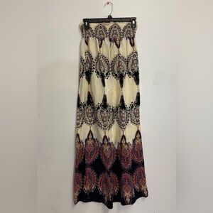 Bohemian paisley print pants wide leg flowy pants relaxed boho pant hippie beach